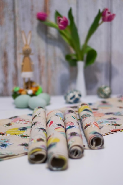 zestaw haftowanych próbek